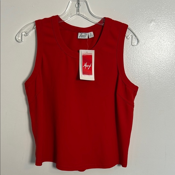 Tail Tops - NWT Tail Tech Meryl Performance Golf/Tennis Workout Red Tank Top Size Large